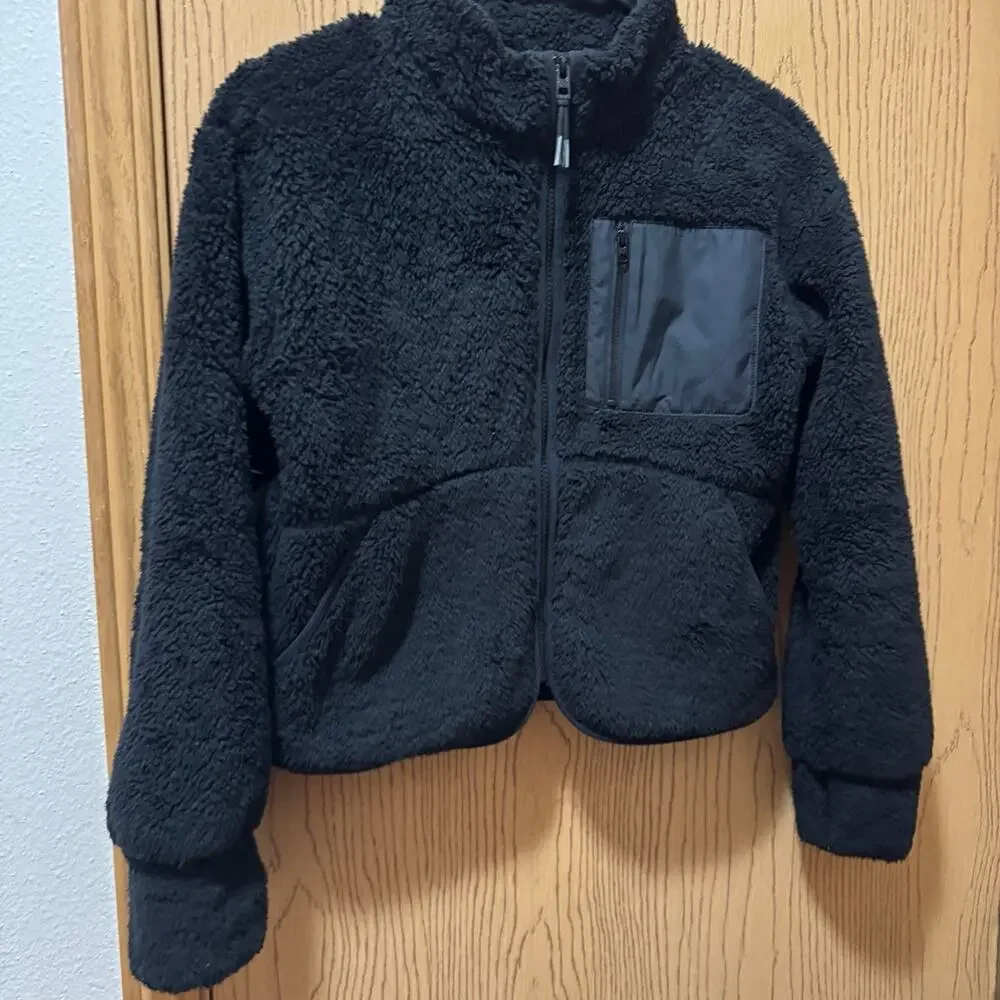 Athleta girls teddy bear jacket size 12